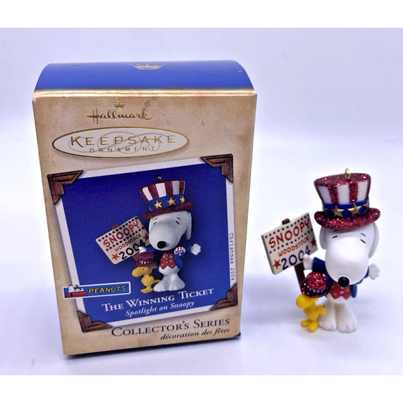 Hallmark Other - The Winning Ticket Christmas Ornament Spotlight on Snoopy Hallmark Keepsake 2004
